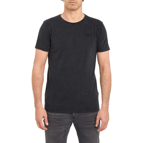 Vêtements Homme Sweat Crew Riseup Pullin T-shirt  PLAINFINNBLACK Noir