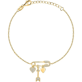 Rideaux / stores Femme Bracelets Cleor Bracelet en argent 925/1000 et zircon Doré