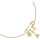 Montres & Bijoux Femme Bracelets Cleor Bracelet en argent 925/1000 et zircon Doré