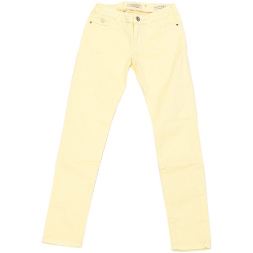 Vêtements Fille Jeans skinny Short Bleu Foncé 128287-11 Jaune