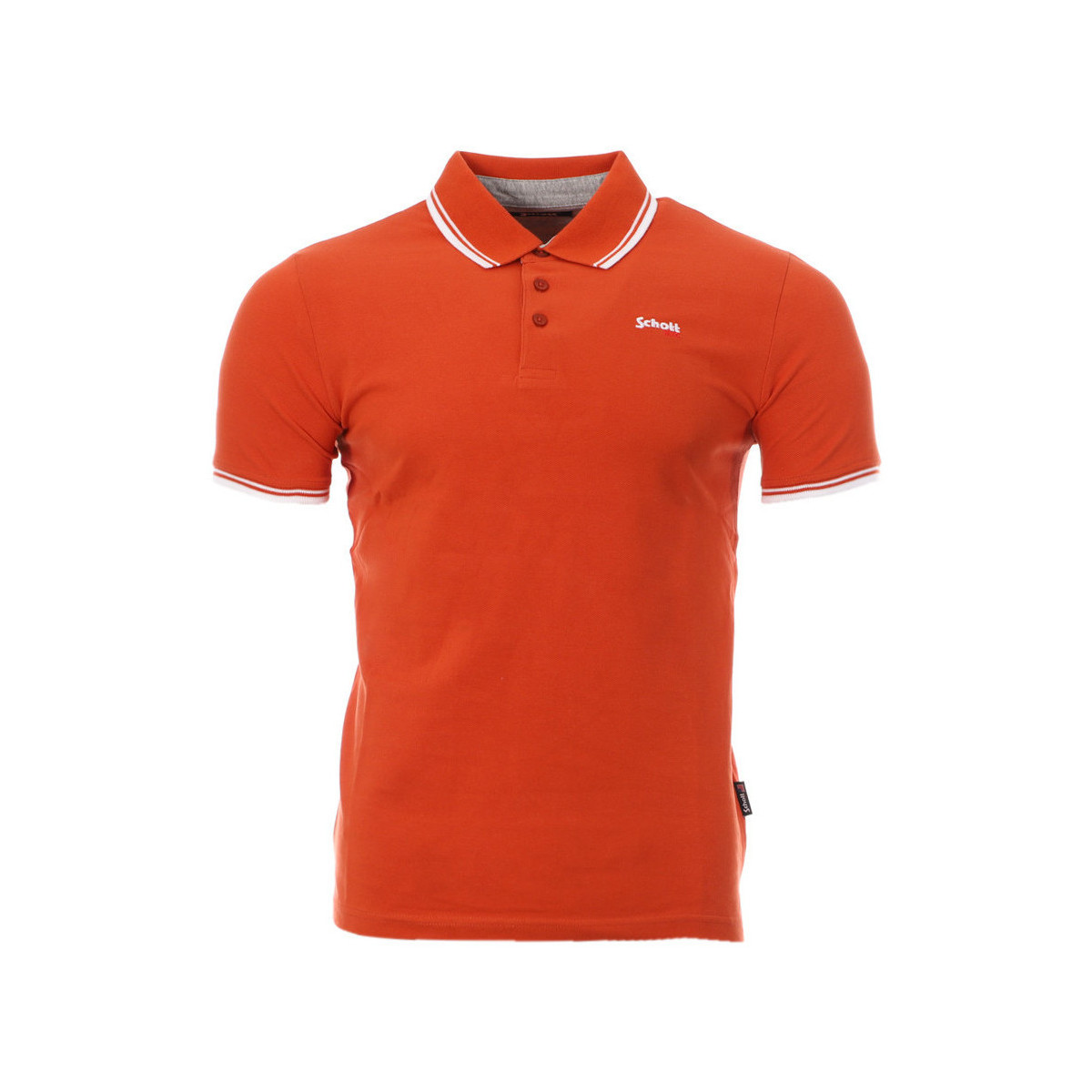 Vêtements Homme Polos manches courtes Schott PSBRYAN21 Orange