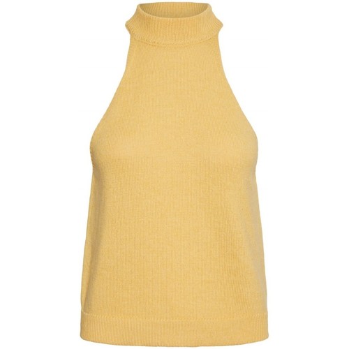 Vêtements Femme T-shirts Butter manches courtes Vero Moda Top Jaune F Jaune