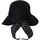 Accessoires textile Femme Chapeaux Chapeau-Tendance Chapeau capeline OREBRO Noir