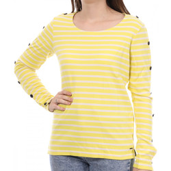 Vêtements Femme T-shirts manches longues Marcelo Burlon County of Milan layered sweatshirt dress 134853-19 Jaune