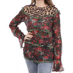 Vêtements Femme T-shirts manches longues Marcelo Burlon County of Milan layered sweatshirt dress 136793-17 Rouge