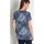 Vêtements Femme T-shirts & Polos Daxon by  - Tunique maille avec plis Bleu
