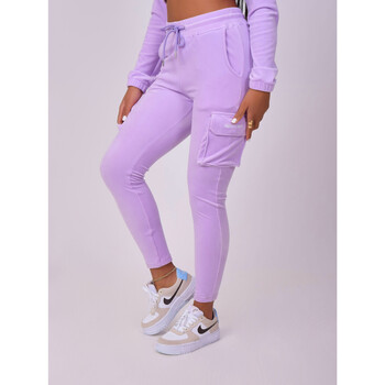 Vêtements Femme Pantalons de survêtement Malles / coffres de rangements Jogging F194045 Violet