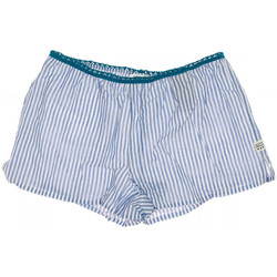 Vêtements Fille Shorts / Bermudas White Cotton Stretch Slim Fit Dress Shirt 135749-217 Bleu