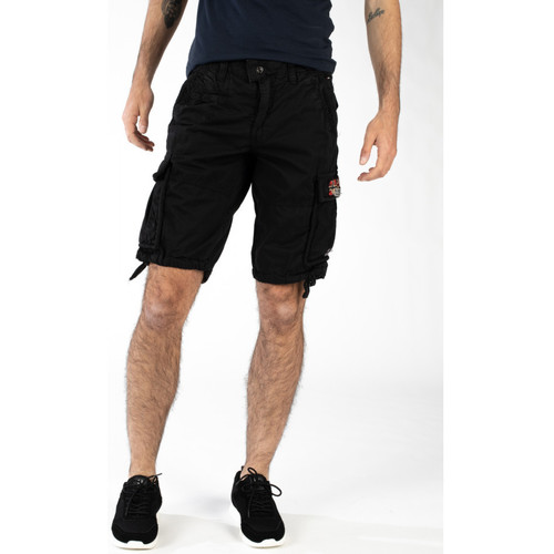 Vêtements Homme Shorts / Bermudas Geographical Norway Bermuda Pasteque - 100% coton Noir