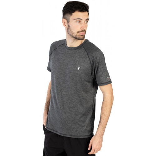 Vêtements Homme Ballerines / Babies Spyder T-shirt de sport - Quick Dry Noir
