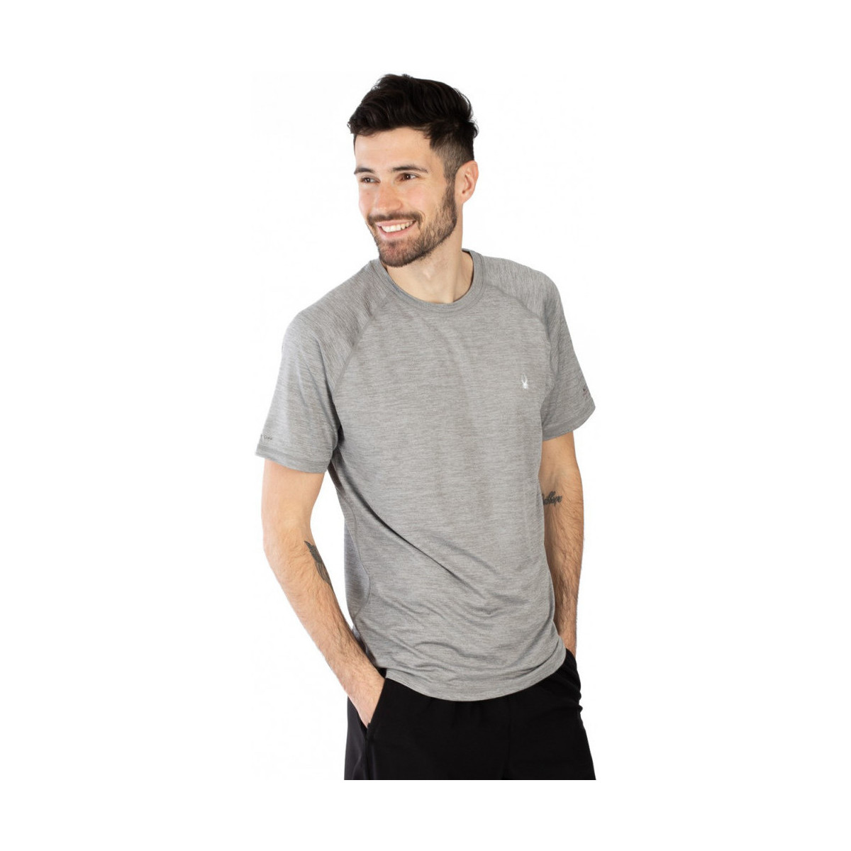 Vêtements Homme T-shirts manches courtes Spyder T-shirt bianca de sport - Quick Dry Gris