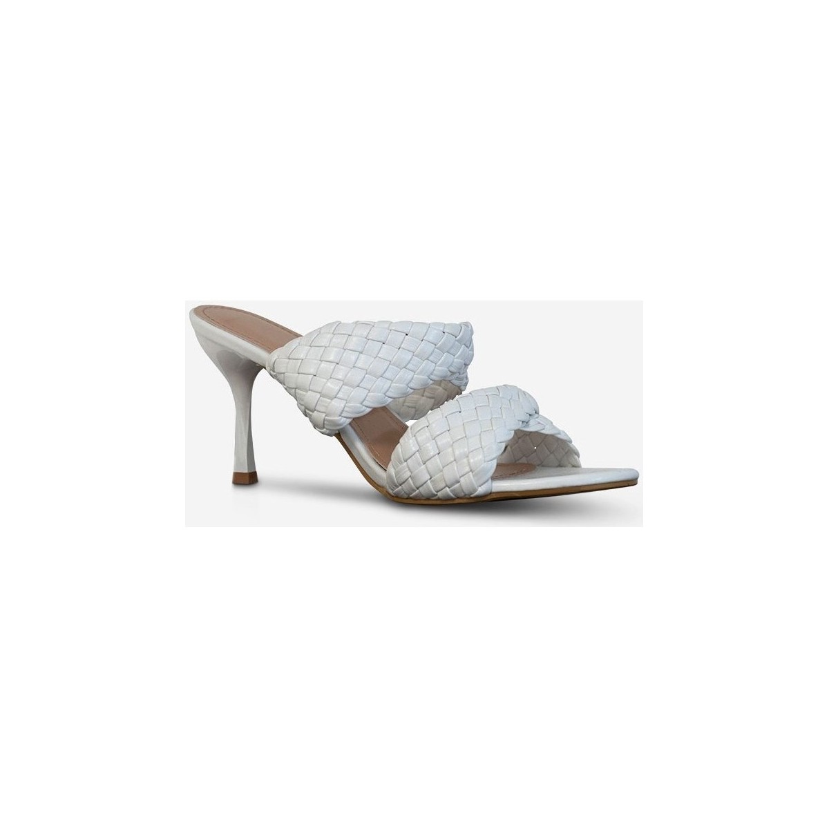 Chaussures Femme Mules Kebello Mules compensées Blanc F Blanc