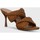 Chaussures Femme Mules Kebello Mules compensées Marron F Marron