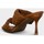 Chaussures Femme Mules Kebello Mules compensées Marron F Marron
