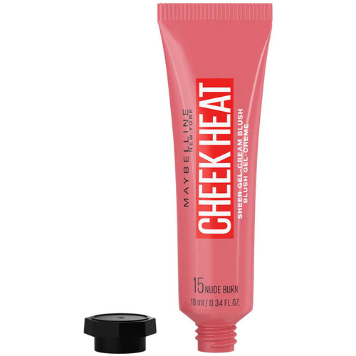 Beauté Serviettes et gants de toilette Maybelline New York Cheek Heat Sheer Gel-cream Blush 15-nude Burn 