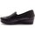 Chaussures Femme Slip ons Pediconfort Sans-gêne élastiqués cuir grande largeur Noir