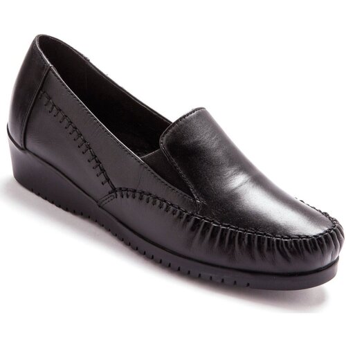 Chaussures Femme Connectez vous ou créez un compte avec Sans-gêne élastiqués cuir grande largeur Noir