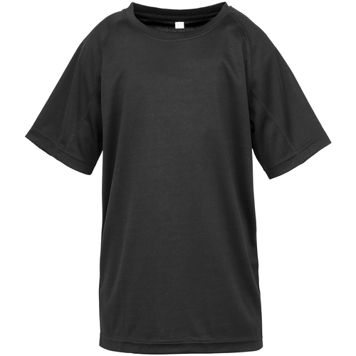 Vêtements Garçon T-shirts manches longues Spiro Performance Aircool Noir