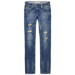 Monki Oki organic cotton skinny high waist jeans in new mid blue