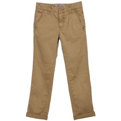 Kaporal chino junior Nelur Camel Beige - Vêtements Pantalons Enfant 13,47 €