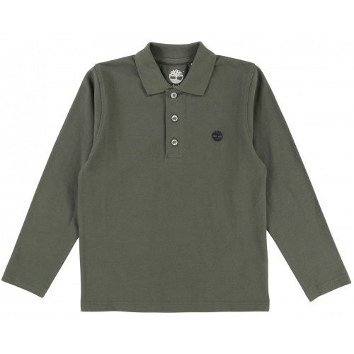 Vêtements Enfant T-shirts & Polos Purple Timberland Polo junior logo T25N17  - 10 ANS Kaki