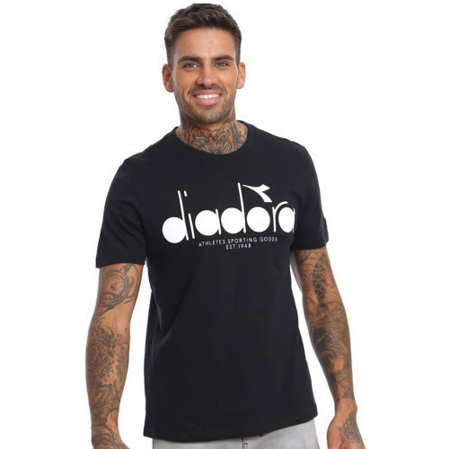 Vêtements Homme Débardeurs / T-shirts sans manche Diadora slogan-print Tee-shirt homme  502.161924 noir - S Noir