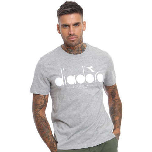 Vêtements Homme Conga-print cotton shirt Diadora Tee-shirt homme  502.161161924 gris Gris