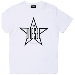 Vêtements Enfant T-shirts T-Shirt & Polos Diesel Tee-shirt junior DIEGOY blanc  - 10 ANS Blanc
