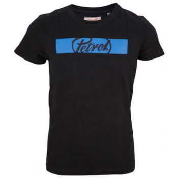 Vêtements Enfant T-shirts & Polos Petrol Industries Tee-shirt junior noir/bleu PETROL INDUSTRIE Noir