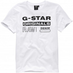 Vêtements Enfant T-shirts & Polos G-Star Raw Tee-shirt junior GSTAR Raw blanc SQ10036 - 10 ANS Noir