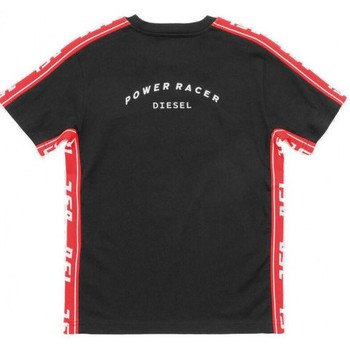 Vêtements  Diesel Tee shirt junior TJUSTRACE 00J4NV - 0091B - K100 noir NOIR ROUGE - Vêtements T-shirts & Polos Enfant 59 