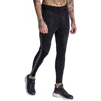 Vêtements Homme Pantalons Gianni Kavanagh Pantalon homme noir  avec bande doré - XS Noir