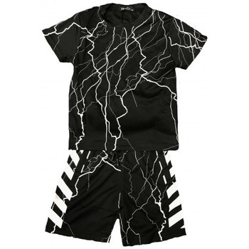 Vêtements Enfant Maillots / Shorts de bain Boom Kids Ensemble short et tee shirt ICON junior noir C132-1 - 4 ANS Noir