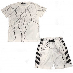 Vêtements Enfant Maillots / Shorts de bain Boom Kids Ensemble short et tee shirt ICON junior blanc C132-2 Blanc