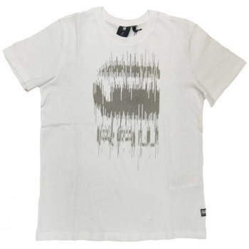 Vêtements Enfant diamond-logo crewneck T-shirt Tee-shirt junior GSTAR raw blanc radio  SR10086 - 10 ANS Blanc