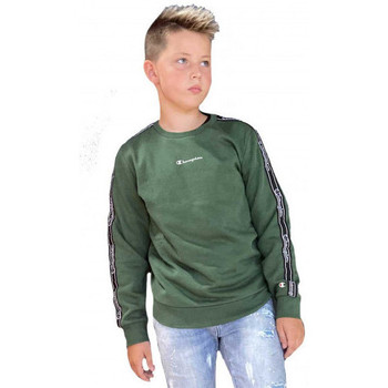 Vêtements Enfant Sweats Champion Sweat  junior Vert à bande 305503 Vert