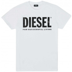 Vêtements Enfant T-shirts T-Shirt & Polos Diesel Tee shirt  noir junior 00J4P6 BLANC - 10 ANS Blanc