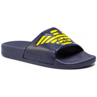 Chaussures Claquettes Emporio Armani Tongs homme  X4PS01 bleu jaune BLEU/JAUNE