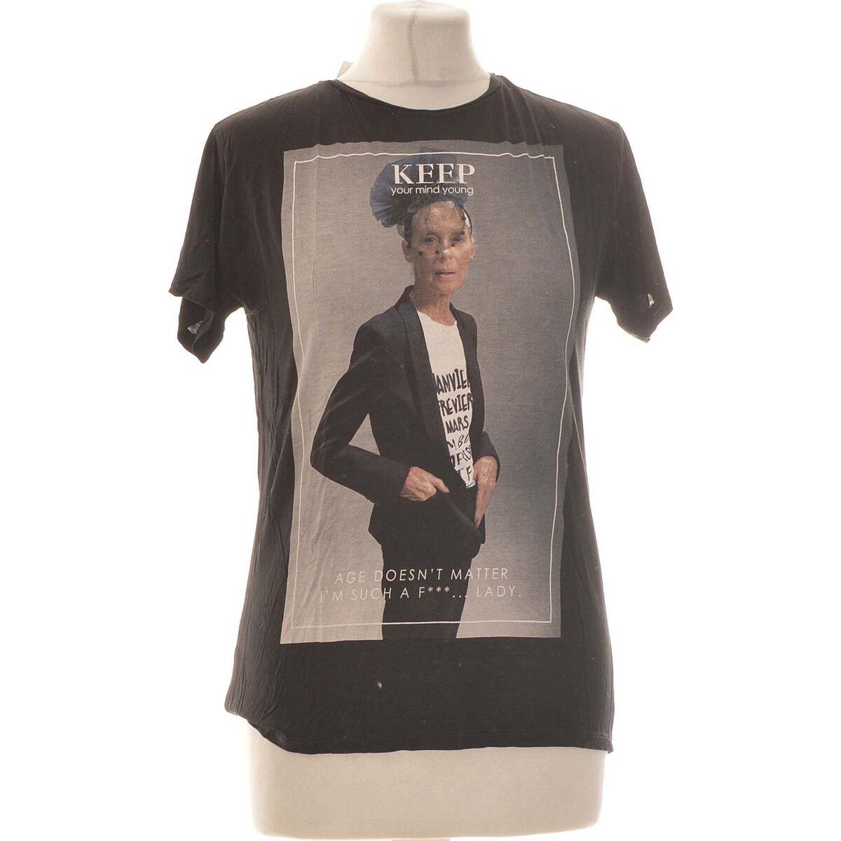 Vêtements Femme Miler Kurzarm T-Shirt top manches courtes  36 - T1 - S Noir Noir
