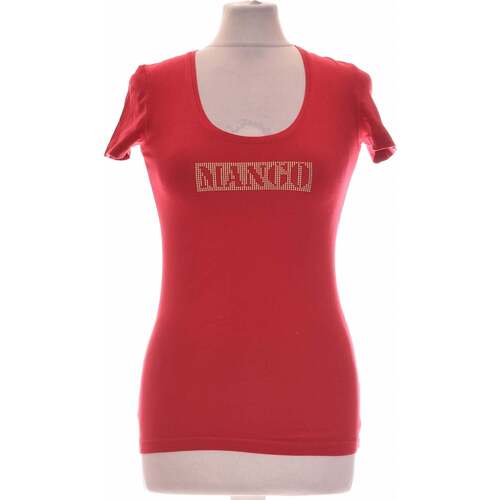 Vêtements Femme T-shirts & Polos Mango top manches courtes  36 - T1 - S Rouge Rouge