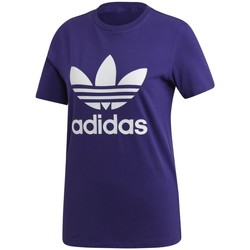 Vêtements Femme T-shirts manches courtes adidas Originals Trefoil Tee Violet