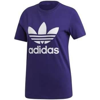 Vêtements Femme T-shirts & Polos adidas Botas Originals Trefoil Tee Violet