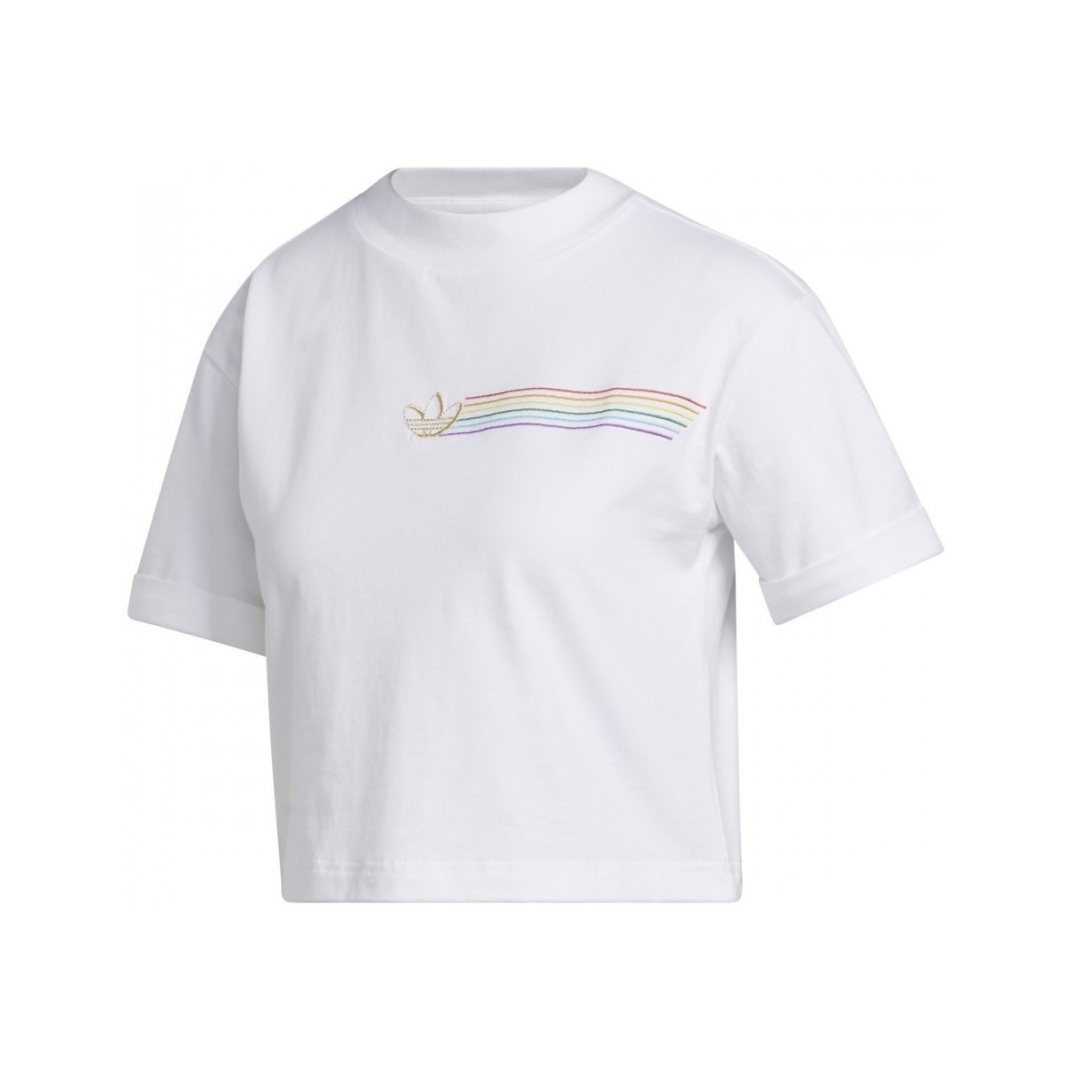 Vêtements Femme T-shirts & Polos adidas Originals Pride Linear Cr Blanc