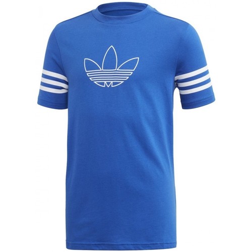 Vêtements Enfant T-shirts manches courtes adidas back Originals Outline Tee Bleu