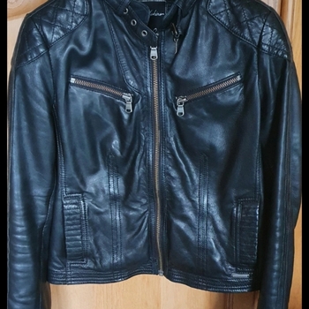 Vêtements Femme Collection Printemps / Été Redskins Veste cuir style motard Noir