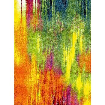 Unamourdetapis Tapis moderne Belo 1 Multicolore 140x140 carre cm Multicolore