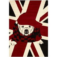 Automne / Hiver Tapis Unamourdetapis LONDON DOG Rouge