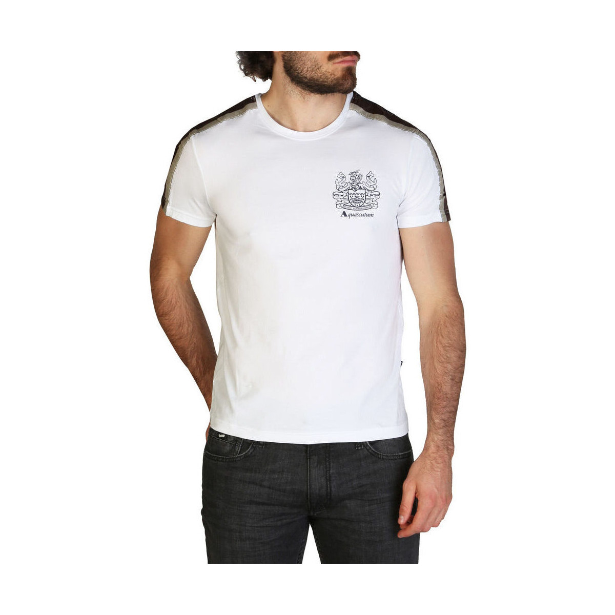Vêtements Homme T-shirts manches courtes Aquascutum - qmt017m0 Blanc