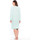 Vêtements Femme Pyjamas / Chemises de nuit Lingerelle by Daxon - Chemise de nuit courte coton aqua