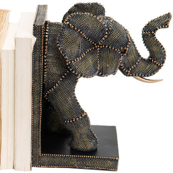Amadeus Stop-livres Elephant en résine Doré